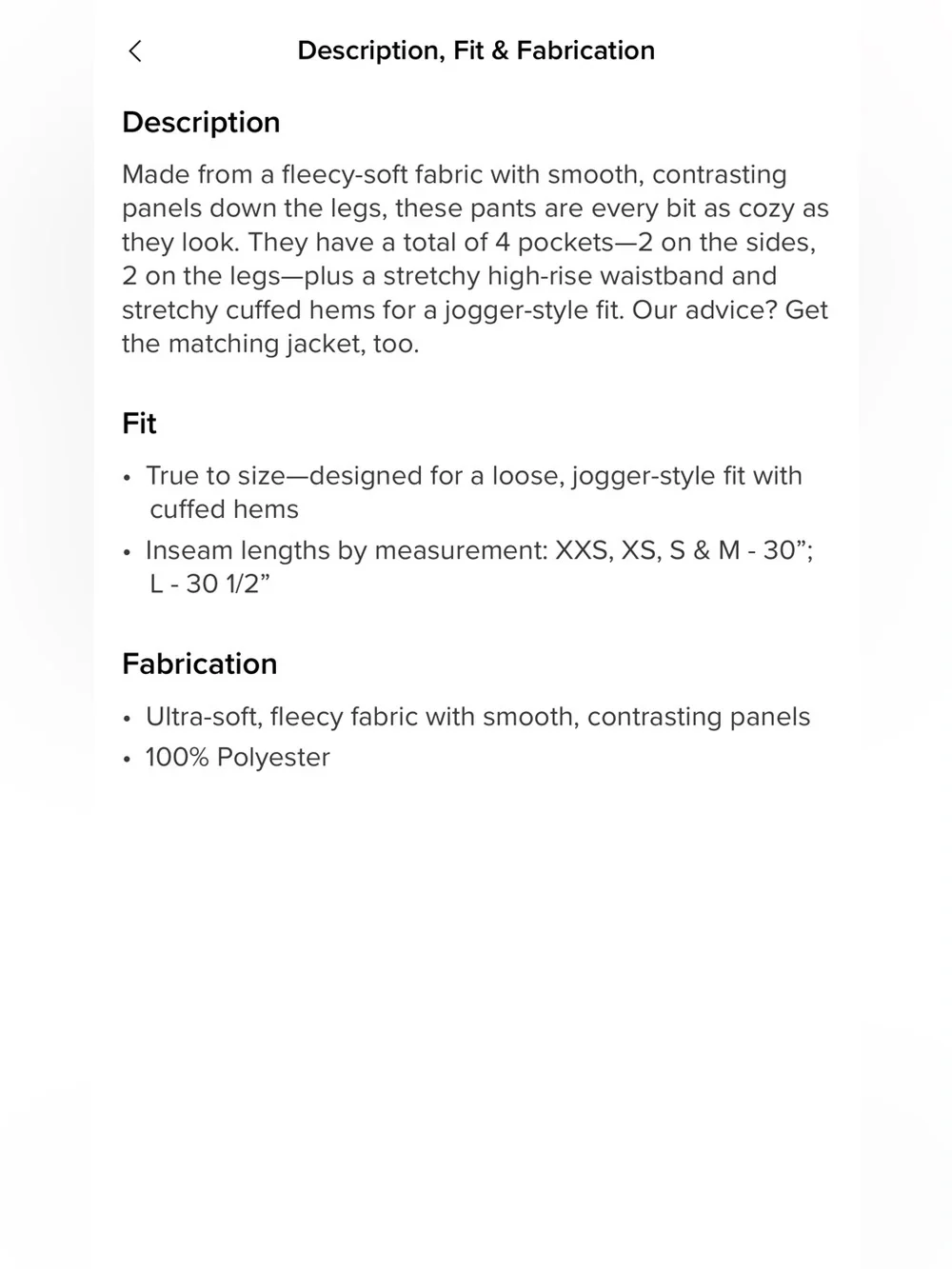 Alo yoga Polar Fleece Wintry Mix Pant - Black